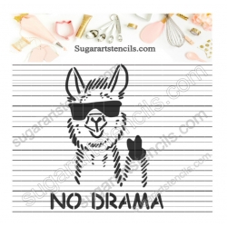 No drama Llama words cookie...