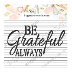 Be Grateful words cookie...