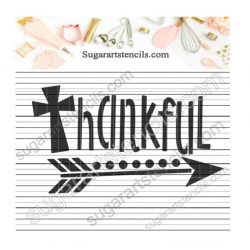 Thankful cookie stencil...