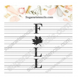 Fall cookie stencil autumn...