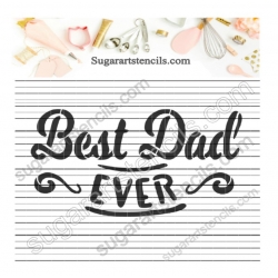 Father's day cookie stencil...