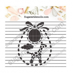 Baby bib cookie stencil...
