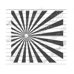 Sunburst cookie stencil...