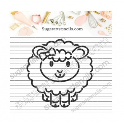 Lamb PYO Cookie stencil MY0064