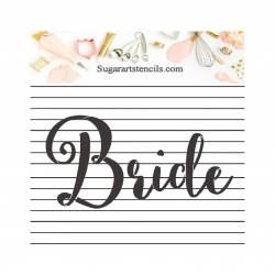 Wedding Bride cookie...