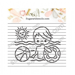 Summer fun boy PYO cookie...