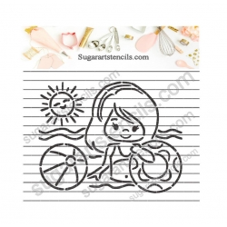 Summer fun girl PYO cookie...