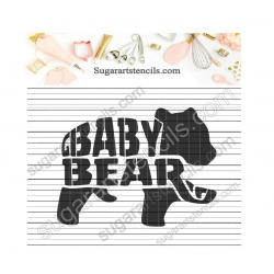 Baby bear words cookie...