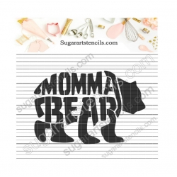 Momma bear words cookie...