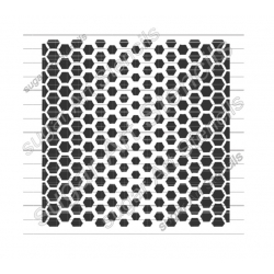 Cookie stencil honeycomb...