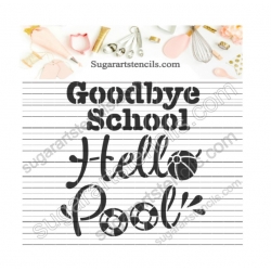 Summer cookie stencil words...