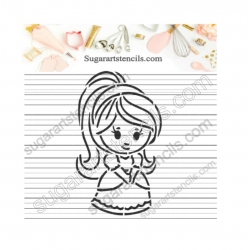 Princess PYO Cookie stencil...