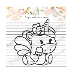 Summer PYO Cookie stencil...