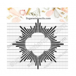 Burst frame cookie stencil...