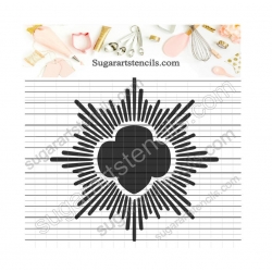 Burst frame cookie stencil...