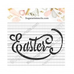 Easter word cookie stencil...