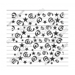Spirals and stars confetti...