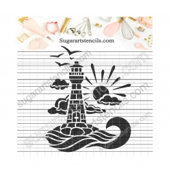 Lighthouse cookie stencil...