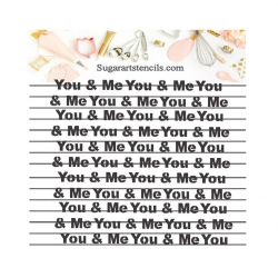 You and me words...