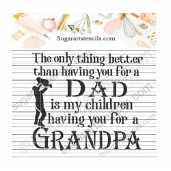 Father's day cookie stencil...