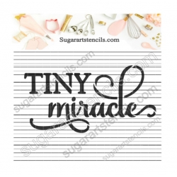 Words Cookie stencil baby...
