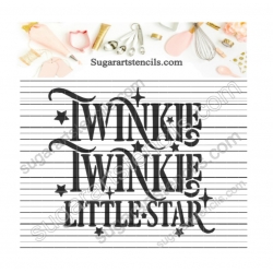 Words Cookie stencil baby...