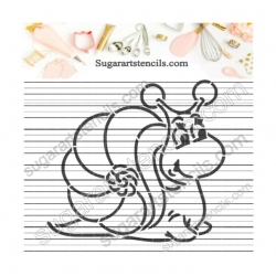 Snail PYO cookie stencil...
