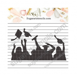 Graduation cookie stencil...