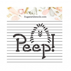 Peeps Easter cookie stencil...