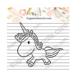 Unicorn PYO Cookie stencil...