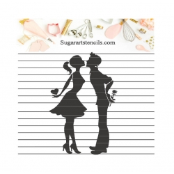 Cookie stencil Valentine's...