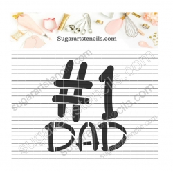 Father's day cookie stencil...