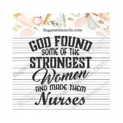 Nurse words cookie stencil...