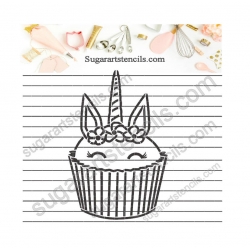 Unicorn cupcake PYO cookie...