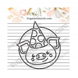 Birthday PYO cookie Stencil...