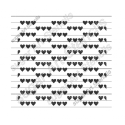 cookie stencil Hearts...