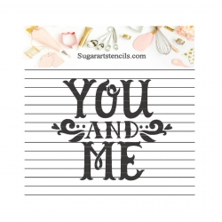 Cookie stencil Valentine's...