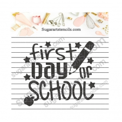 1st day of school cookie...