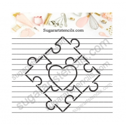 Puzzle PYO cookie Stencil...