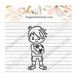 Soccer PYO Cookie stencil...