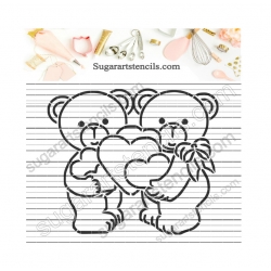 Cookie stencil Bear RB007