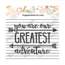 Adventure cookie stencil...