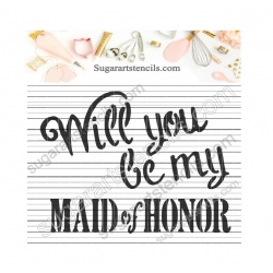 Wedding cookie stencil Will...