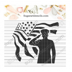 Army cookie stencil Stars...