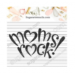 Mother's Day cookie stencil...