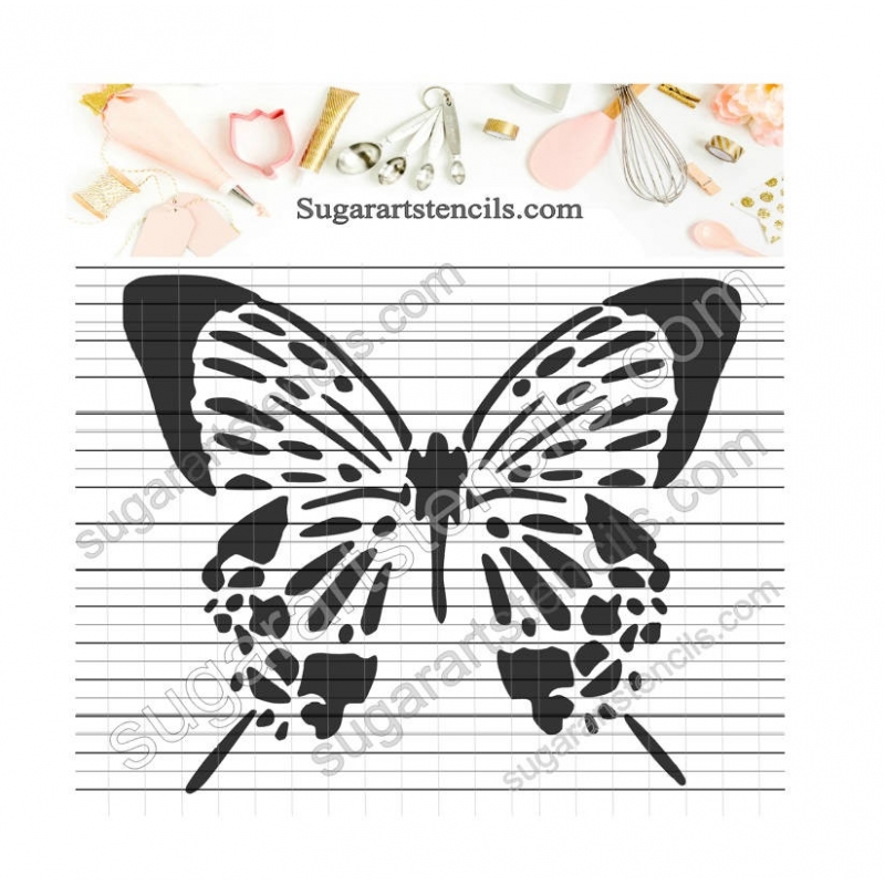 Butterfly cookie stencil NB900241