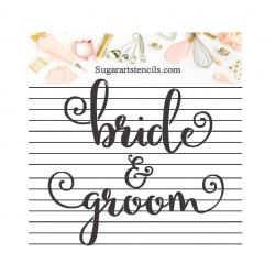 Bride Groom wedding cookie...