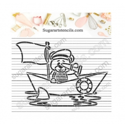 Captain PYO cookie stencil...