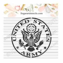 Army cookie stencil NB900522