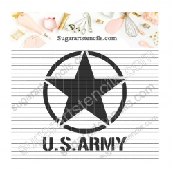 Army cookie stencil NB90073